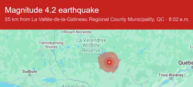 Breaking news earthquake today ottawa